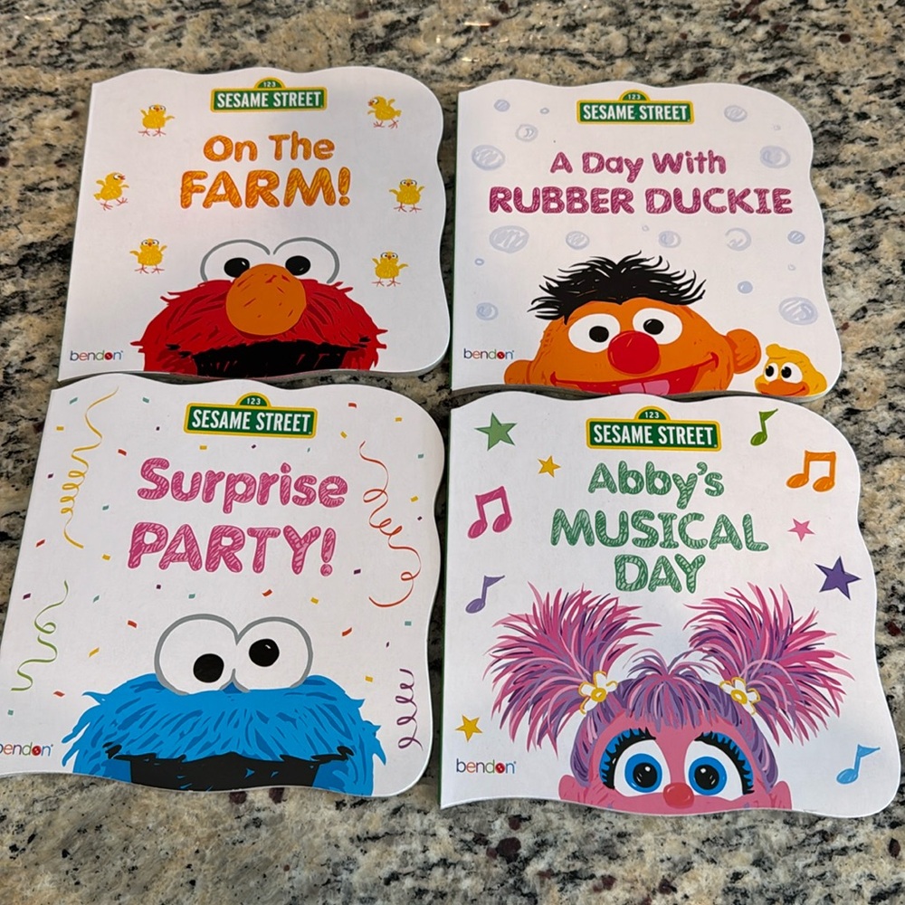 Sesame Street Board Books Set of 4